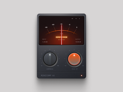 3D compressor made in Figma inspired by Voicu Apostol design figma likes metal realsim share switch ui ux