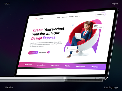 Design Agency Website agency agency website branding company website corporate agency corporate landing page creative agency creative website design design agency digital agency figma marketing agency saas ui uiux web web design website