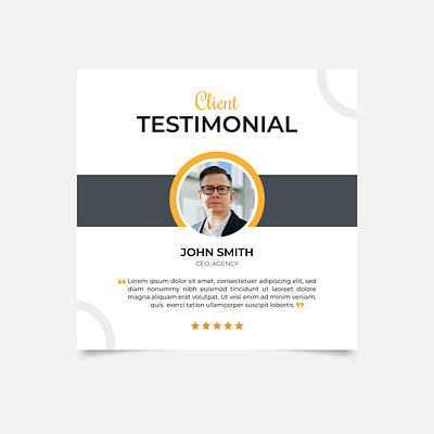 Client Testimonial Design 3d branding business client feedback company corporate creative design feedback graphic design unique