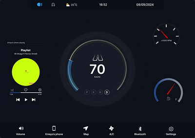 Car Interface design figma graphic design product design ui