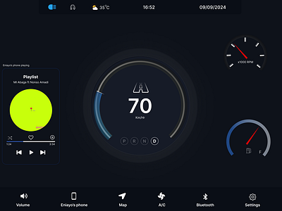 Car Interface design figma graphic design product design ui