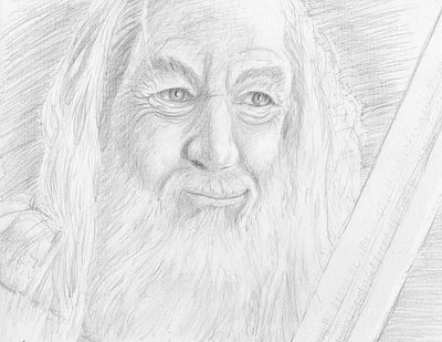 End? No the journey doesn't end here... gandalf hope illustration joy lord of the rings pencil sketch tolkien