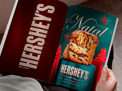 Delícias de Natal Hershey's branding campanha chocolate composição design designer graphic design hersheys identidade identidade visual illustration illustrator magazine manipulação de imagem marketing natal photografia photoshop publicidade typography