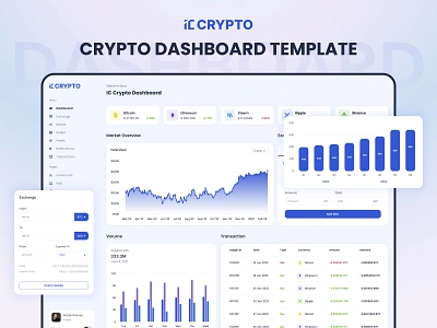 IC Crypto – Free Bootstrap Crypto Dashboard Template bootstrap bootstrap 5 bootstrap crypto bootstrap dashboard bootstrap template crypto business. crypto dashboard crypto dashboard template crypto fans cryptocurrency professionals css3 design designtocodes ic crypto ui