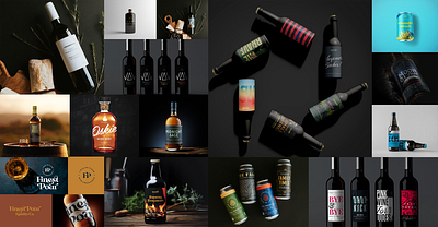 Quick look at some recent work alcohol beer beverage brand identity branding coffee cpg food graphic design label design logo packaging design print design sauce typography whiskey wine