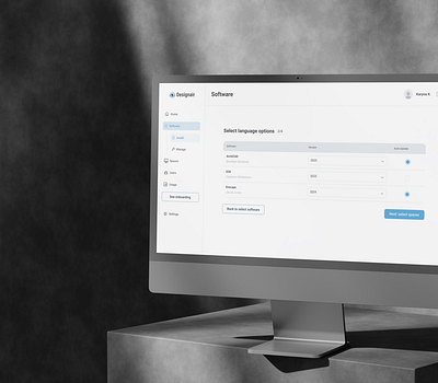 Software installation process | Designair 3d apps cad dashboard design installation no code software ui ux