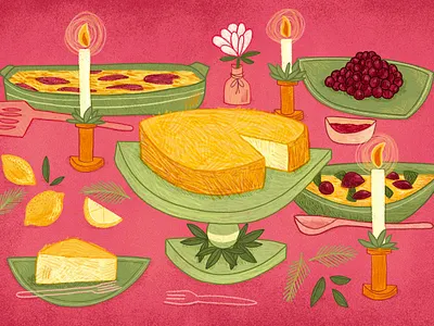 Editorial Illustration, Richmond Magazine digital illustration editorial illustration feast food illustration illustration magazine illustration traditions