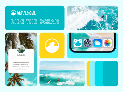 Surf experience visual identity branding ui