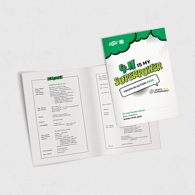 4-H Event Program branding design editorial design event program graphic design illustration illustrations layout design typography vector