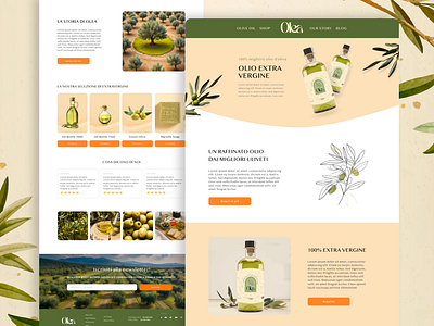 Olea website ui
