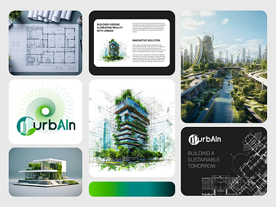 UrbAIn visual identity branding