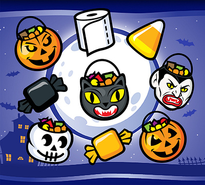 Halloween Icon Fun art branding design graphics halloween holiday icons illustration web game