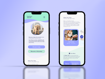 Pet refuge App adopt cat design dog mobile app pet refuge ui ux web site