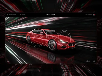 Maserati Trofeo interactive video ui ux virtual event website