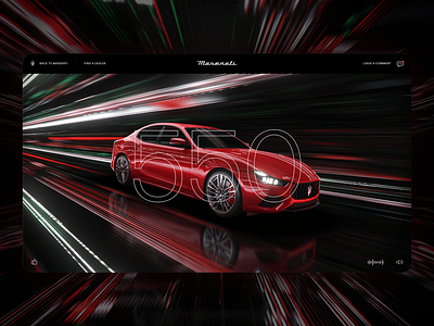 Maserati Trofeo interactive video ui ux virtual event website