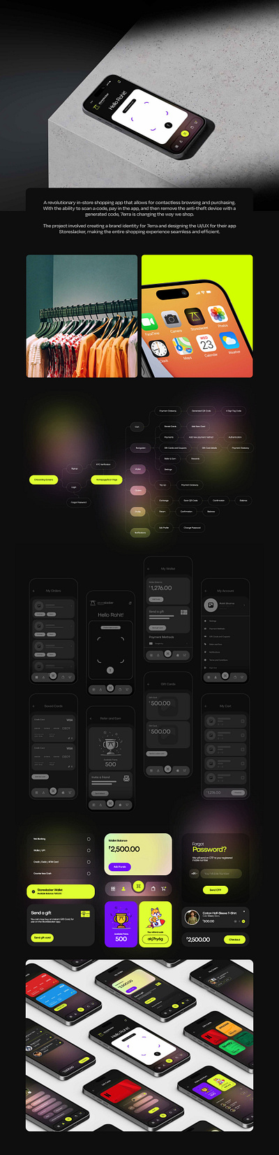 7erra - Brand Identity and App UI/UX animation branding figma graphic design logo motion graphics prototyping ui