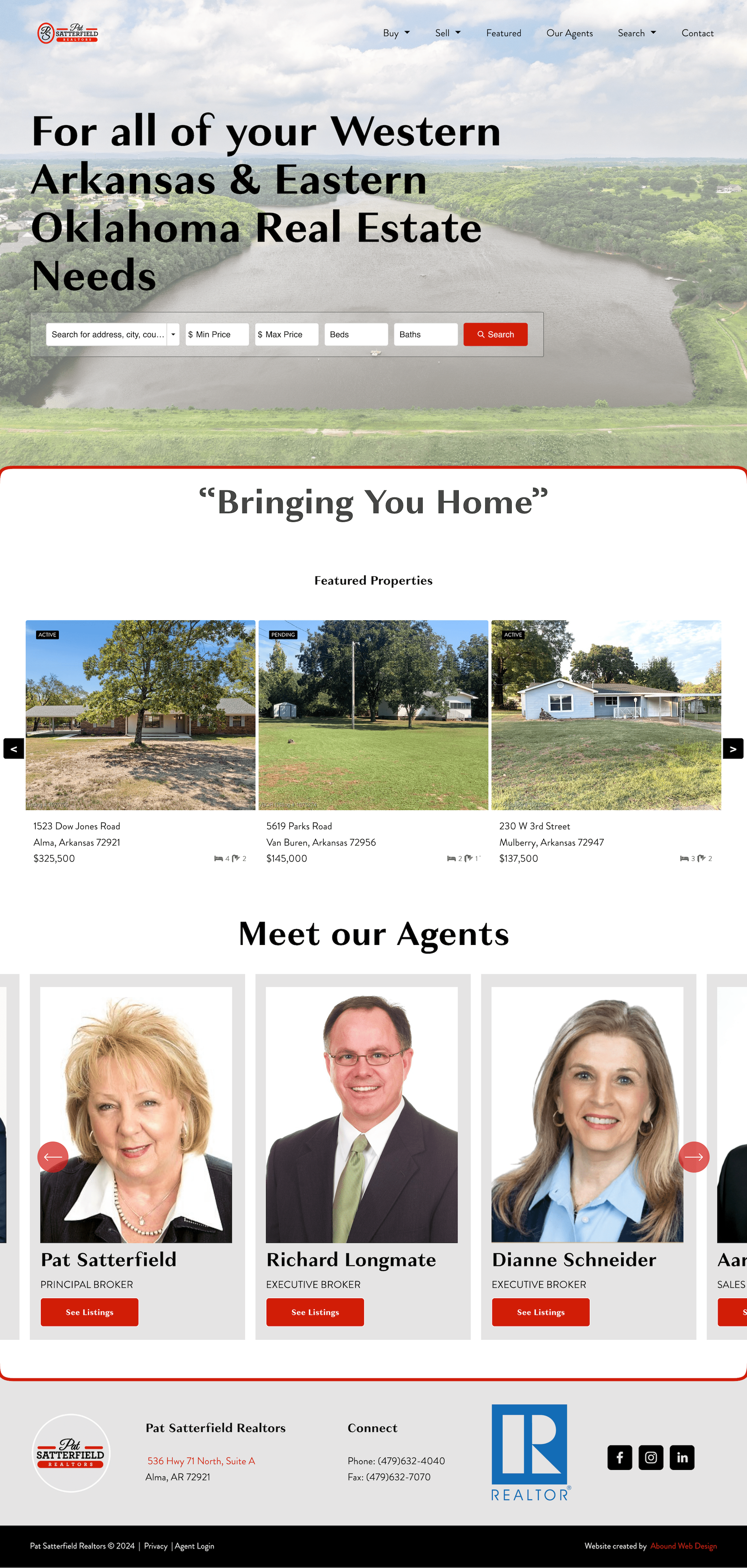 Pat Satterfield Realtors css idx broker idxmls integration javascript squarespace squarespace web designer web design web developer websites