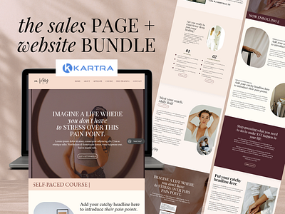 Kartra Sales Page & Website Template Bundle digital course kartra kartra affiliate kartra free training kartra funnel kartra membership kartra membership template kartra sales page kartra templates kartra training kartra website membership online courses sales page web design website website template