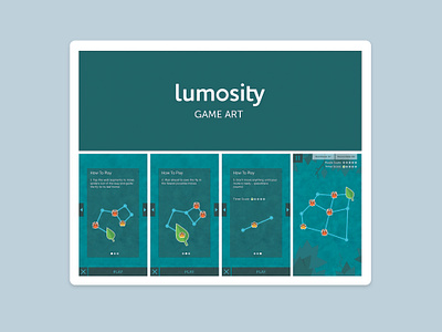 Lumosity Game Art Concept app typography ui ux