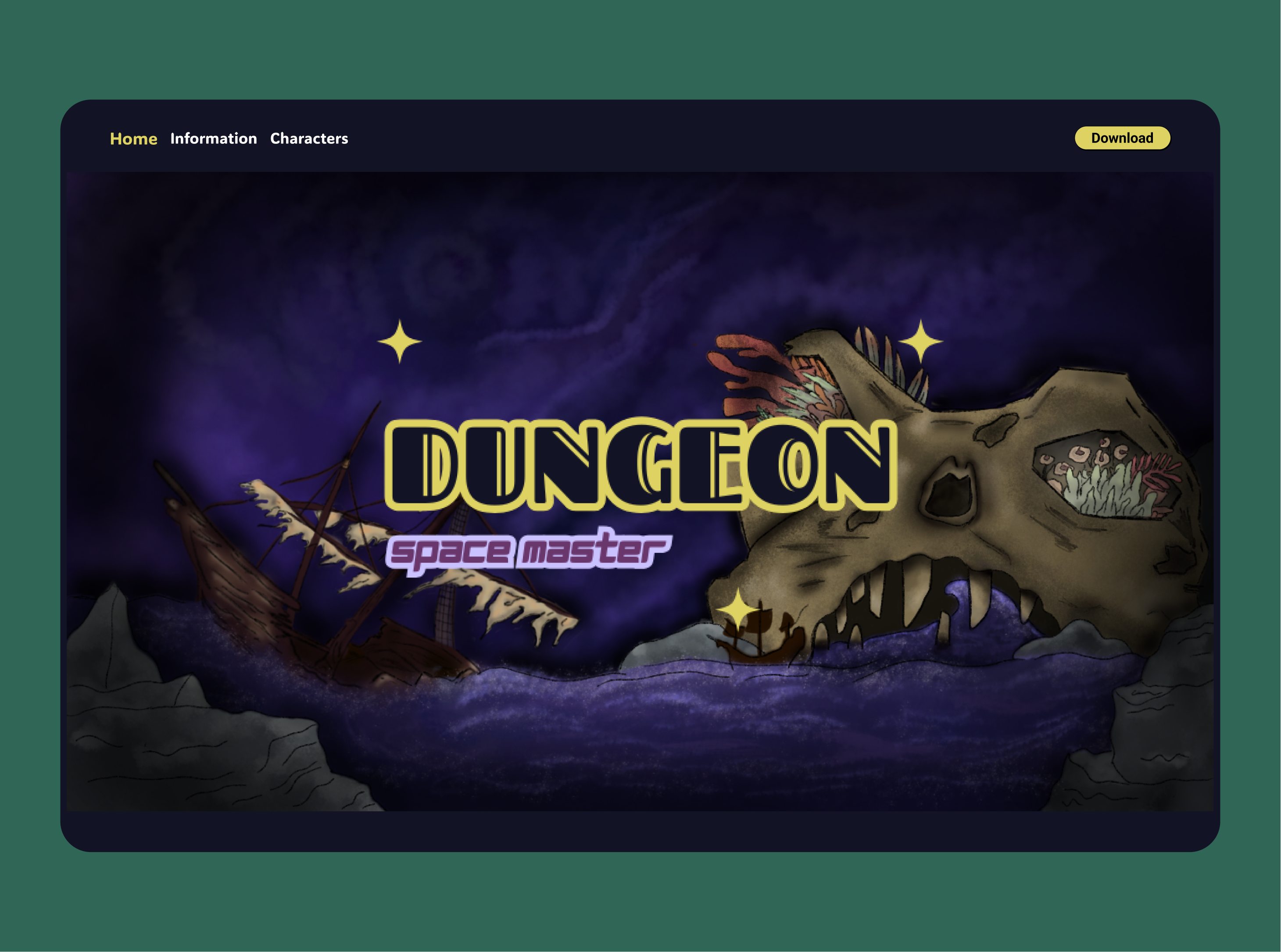 Dungeon 8bit art game game landingpage ui videogame unity game videogame web design videogame