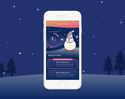 Holiday Hunt Mobile App app components design graphic design holiday illustration mobile mobile app ui uxui visual design