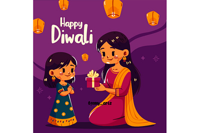 Happy Diwali Celebration Template celebration culture daughter deepavali diwali festival god greeting happiness happy hindu india light love mother pray religion symbol template victory