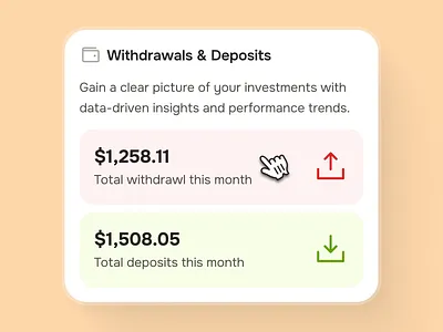 midasmind: AI Investing Roboadvisor App - Withdraw & Deposit activity insight ui ai finance app clean deposit ui finance app finance companion finance ui finance ui kit insight ui investing ui investing ui kit investment app minimal modern robo advisor app roboadvisor app roboadvisor ui simple transfer ui withdraw ui