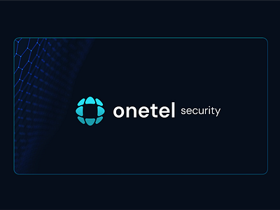 onetel security branding/web/logo corporate cyber security logo design security vector