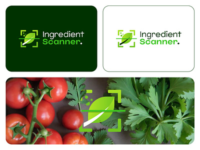 Logo - Ingredient Scanner app branding design fresh graphic design ingredient leaf logo scan scanner typography vector