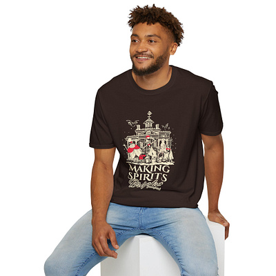 Haunted Mansion Christmas Shirt animation branding darkchristmasfashion design ghostlychristmas gothicchristmasvibes graphic design hauntedholidayapparel hauntedholidaystyle hauntedmansionchristmas holidayinthehauntedmansion illustration logo merryandspooky merryhaunting motion graphics spookychristmasshirt