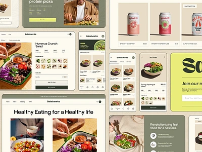 Saladworks Project. branding design designer food food shop homepage landing page logo marketplace online shop product page project salad ui ui project user experience web web design webdesign website