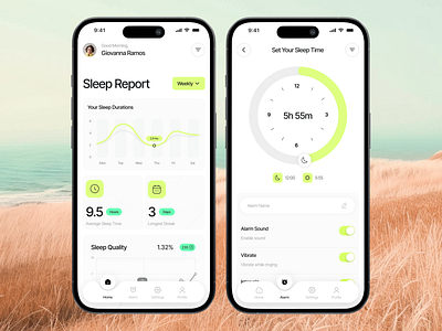 Sleep Tracker App app for sleeping clean figma design mindfulness app minimalist mobile app mobile app design mobile ui design sleep app sleep tracker sleep tracking app ui design