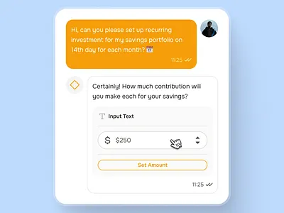 midasmind: AI Investing Roboadvisor App - Text Input Chatbot ai chatbot app blue chat bubble chat ui clean finance assistant app finance chatbot app finance companion finance companion app finance ui kit investing app investing ui kit investment app minimal modern robo advisor app roboadvisor app roboadvisor ui simple soft