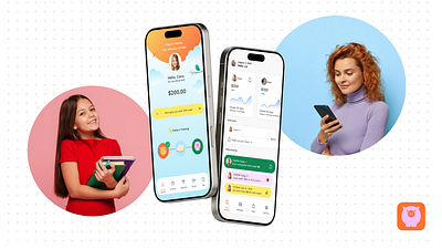 Penny Wise: Parental controlled Kid's banking app design dailyui design figma illustration mobile app motion graphics product design ui uiux ux