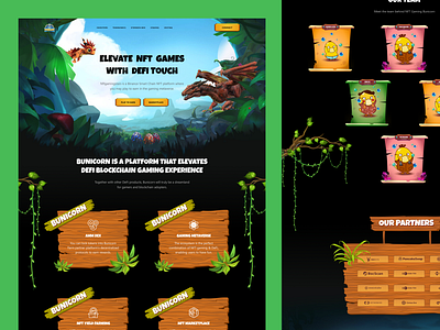 Blockchain Game Website Design blockchain game blockchain landing page crypto design crypto landing page crypto website landing page website