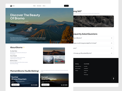 Gumo Website Design bromo design fyp idn mountain travel web ui web web design