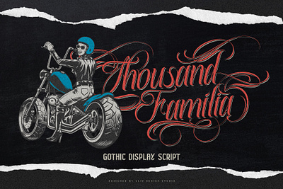 Thousand Familia design font fonts letteing typeface