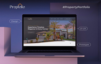 Property Portfolio Website | Propfolio figma landing page property site ui user interface web design website design wireframing