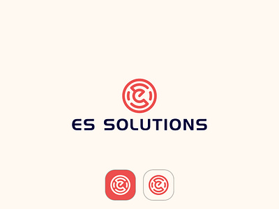 ES Solutions Logo brand logo branding business logo company logo creative logo design es es logo logo logo design professional logo