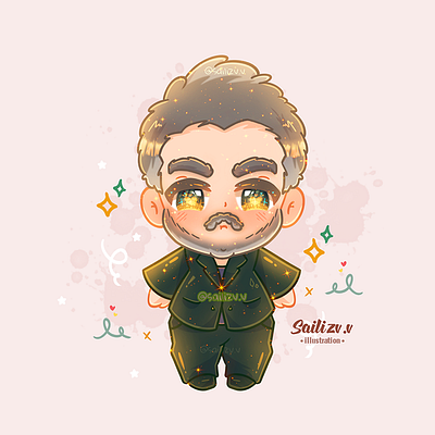 Fanart Javier Masias by sailizv.v adorable adorable lovely artwork concept creative cute art design digitalart illustration