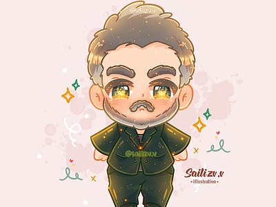 Fanart Javier Masias by sailizv.v adorable adorable lovely artwork concept creative cute art design digitalart illustration