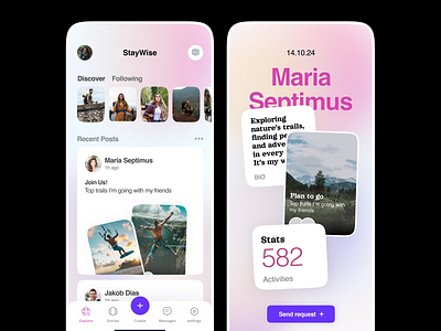 Social Travel activities app connect with travelers explorers explurger figma make new travel friends meet travel buddies meet travelers mobile product design share travel memories social media social network tours trails travello tripadvisor ui ux