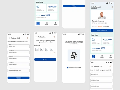 Pensioner Gateway App graphic design ui ux