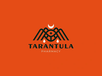 Tarantula blood halloween horror logo logotype minimalism mystic spider tarantula