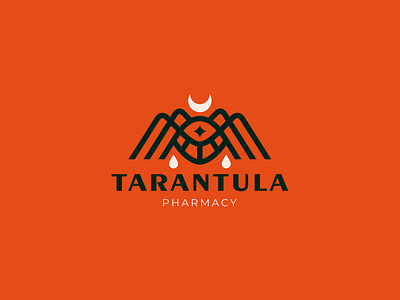 Tarantula blood halloween horror logo logotype minimalism mystic spider tarantula