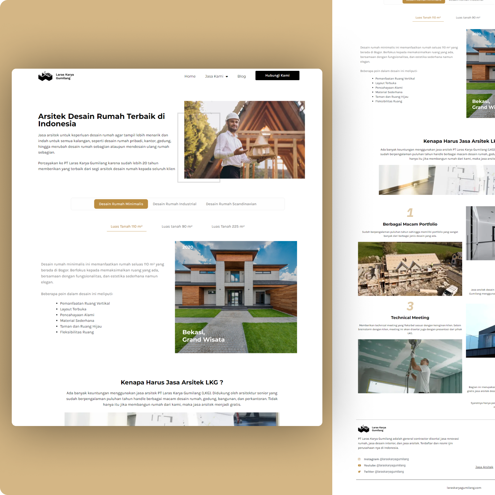 Example of Modern Business Landing Page (5 Pages)
