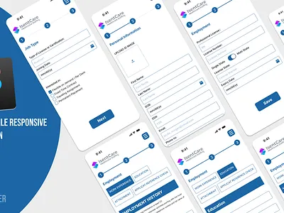 Web to Mobile Responsive some screen design system figma mobile responsive design ui web web to mobile