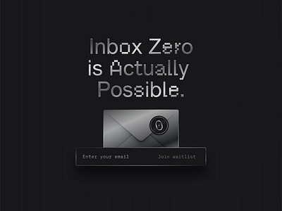Landing / Waitlist Website for Email App app email inbox landing waitlist
