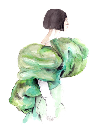 Fashion shows illustration