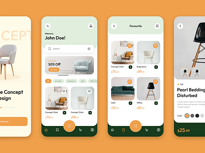 Furniture Mobile App Design app branding design figma graphic design ui ux ux design